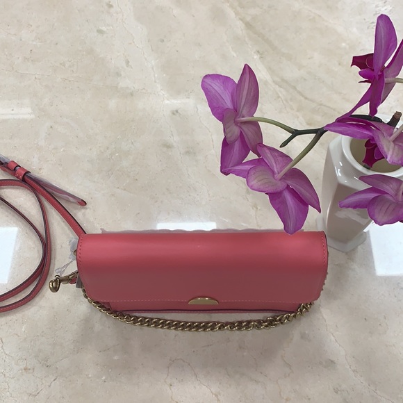 COACH 1941 DREAMER GLOVE TANNED LEATHER CONVERTIBLE CROSSBODY GOLD CHAIN PINK - Picture 9 of 15